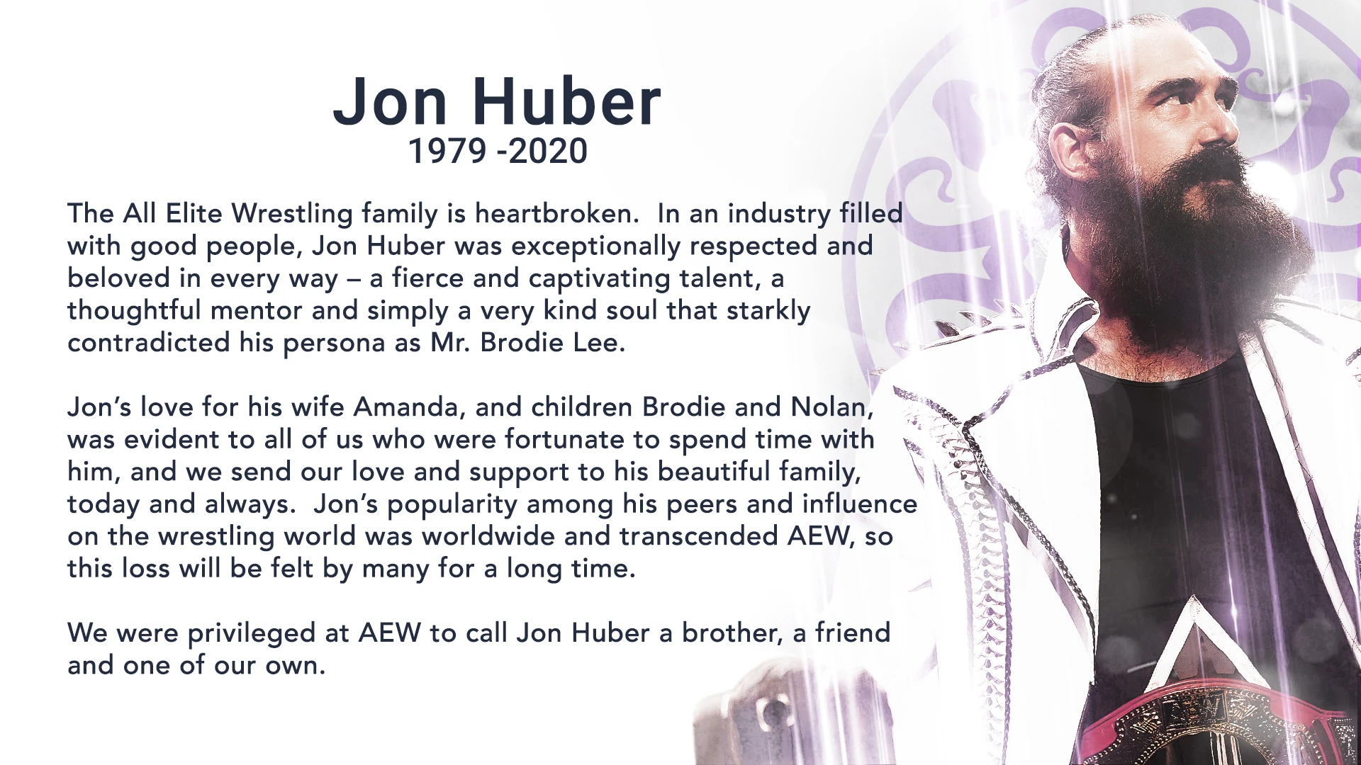 RIP Jon Huber/Brodie Lee/Luke Harper
