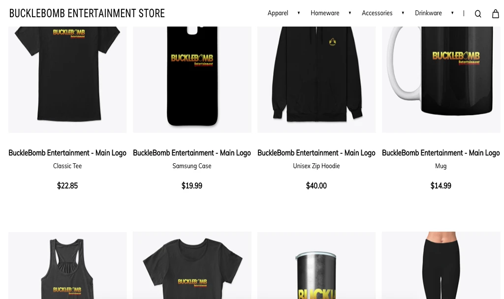 Shop BuckleBomb Entertainment